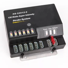 Strobe Lighting System Kit 6 HID Bulbs Hide Away Hazard Emergency Warning Light