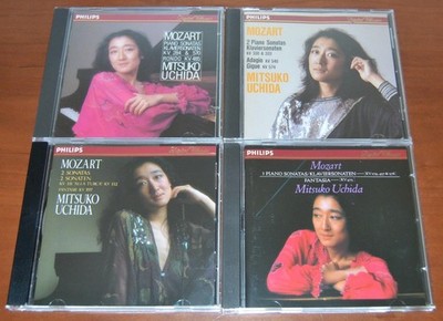 Mitsuko Uchida Philips Digital 4 CD Bundle - Mozart Piano Sonatas - New Cases
