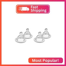 MAM Bottle Nipples Slow Flow Nipple Level 1, for Newborns and Older, SkinSoft Si