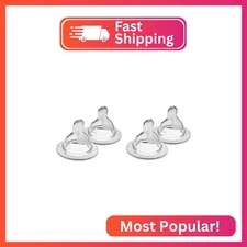 MAM Bottle Nipples Slow Flow Nipple Level 1, for Newborns and Older, SkinSoft Si