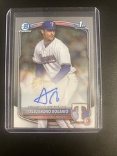 Alejandro Rosario 2025 Bowman Chrome 1st Auto #CPA-ARO Rangers