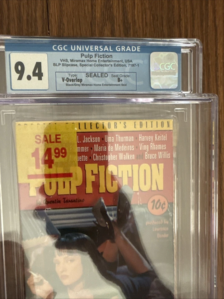 Pulp Fiction (VHS, 1996, Special Collectors Edition) Sealed CSG Grade 9.4 - Image 2 of 4