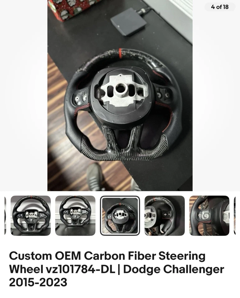 Volante Dodge Challenger Charger 2015-2023 personalizado Foto 3 de 4