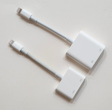 Apple Lightning Digital AV A1438 USB 3 Camera Adapter A1619 Lot of 2 Tested