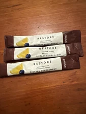 Plexus RESTORE Cellular Detox Support Lemon Berry Flavor 3 Single Serve Packets