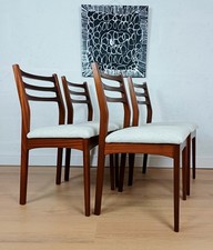 Set of 4 Mid Century Jentique Teak Dining Chairs, Delivery Available