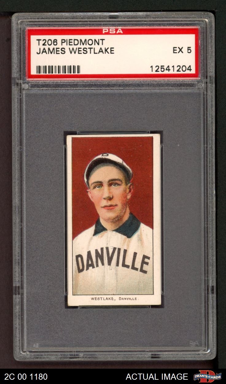 1909 T206 James Westlake Virginia State League - Danville  PSA 5 - EX