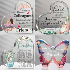 Friendship Gifts For Her Friends Colleague Bestie Birthday Gift Acrylic Plaque