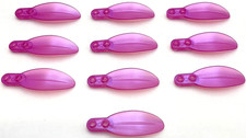 Lego 10 New Satin Trans-Dark Pink Transparent Plant Plates Round 1 x 2 Pieces