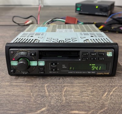 ALPINE Car Van Stereo FM Radio Cassette Player Din, Retro, Classic TDA-7547
