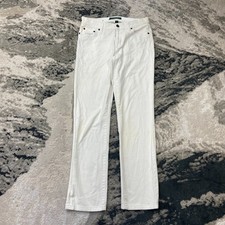 Lauren Jeans Co Ralph Lauren Jeans Womens 2 White Denim Classic Fit Straight Leg