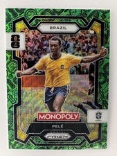 2026 Panini Prizm Monopoly FIFA World Cup #16 Pele Green Wave Prizms Brazil