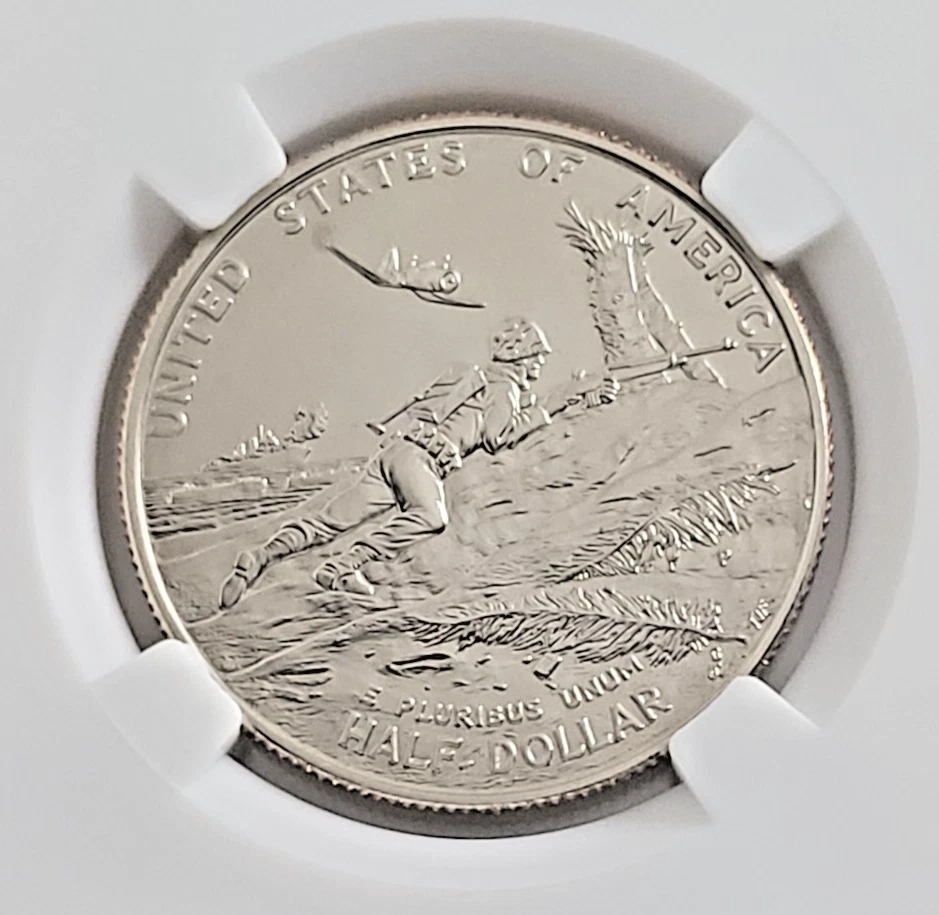 1993 (1991-1995) 50th Anniversary of WWII Half Dollar with Vintage Stamps - W12 - Image 4 of 4