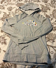 The North Face Women  s Gray Logo Fleece Pullover Hoodie w/ Pockets S/P