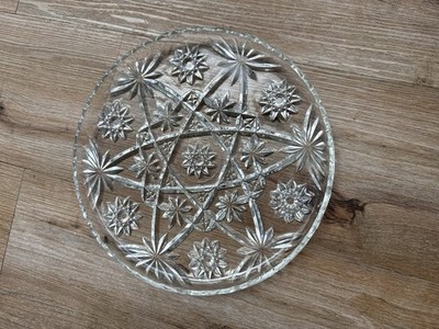 Anchor Hocking Davidstern Pressglas Servierplatte Platte überbacken 27 Cm Rund