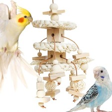 Natural Bird Toys for Quaker Parrot, Lovebird, Parakeet, Cockatiel & Conure – fo
