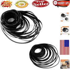 100 Cassette Tape Machine Rubber Belts - 1mm  4mm Widths for Optimal Repair