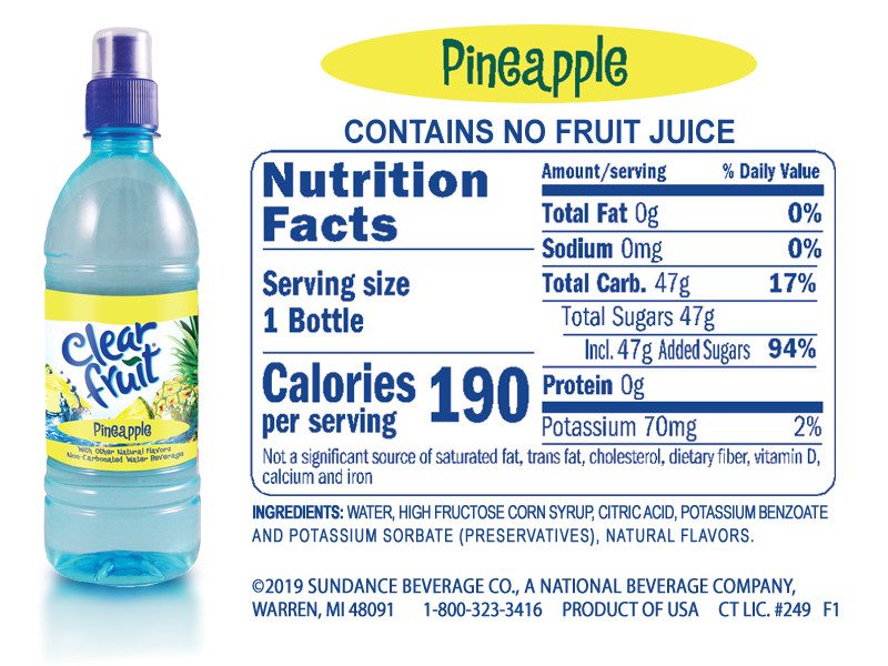 Clear Fruit Flavored Water  16.9oz Bottles 6/12/24 Packs, ALL Flavors Available