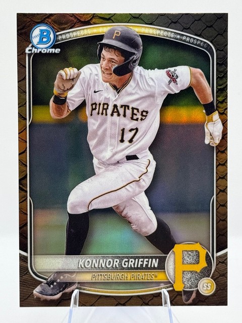 2025 Bowman Konnor Griffin Chrome Prospects Reptilian Refractor Pirates #BCP-86
