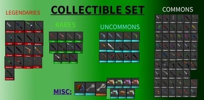 MM2 Collectible Set Rare Bundle *LEGIT + QUICK* (180+ unobtainable items)