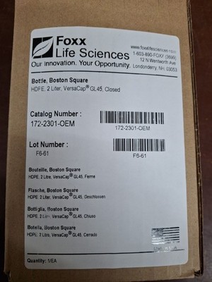 Foxx Life Science  2 Liter HDPE Bottle With Versacap