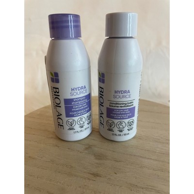 NEW Biolage Hydra Source Shampoo & Conditioner Travel Size Set