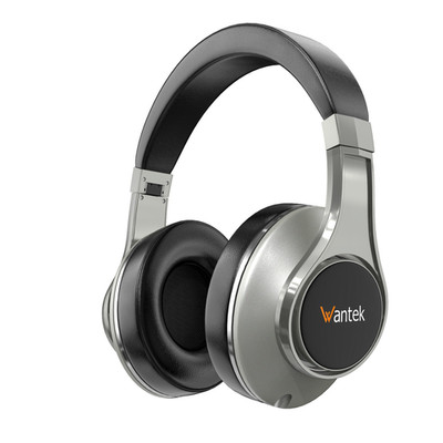 Wantek Bluetooth Headset with 3.5mm Foldable 3D Stereo Sound Over-ear Headphone