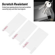 3Pcs Game Machine Screen Film High Transparency Sensitive Scratch Resistant