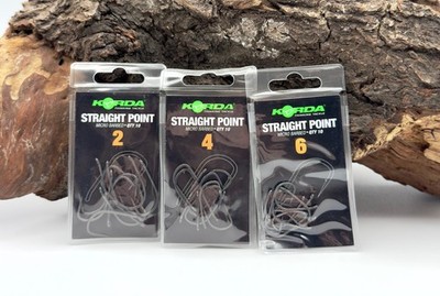 Korda Straight Point Micro Barbed Gr. 2 4 6 Karpfenhaken PTFE Beschichtung Haken