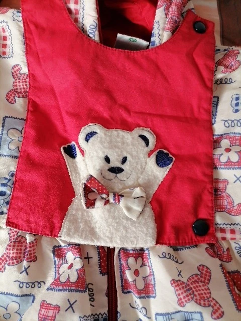 Baby Anzug Nicht Gefüttert Mit Süßen Bär Drauf Gr. 92 - Bild 3 von 4