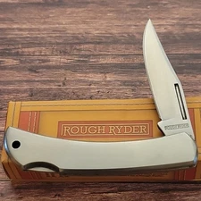 ROUGH RYDER LOCKBACK RR221 Lockback Knife Stainless Steel Handles & Blade