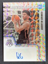 Quentin Grimes 2021-22 Panini Mosaic Rookie Mosaic Auto RC #RAM-QGR