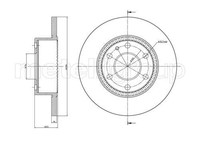 2X Metelli Bremsscheibe 23-0910C Passend FüR Iveco