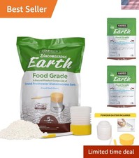 Diatomaceous Earth Food Grade, 5lb with Powder Duster Included in The Bag, OM...