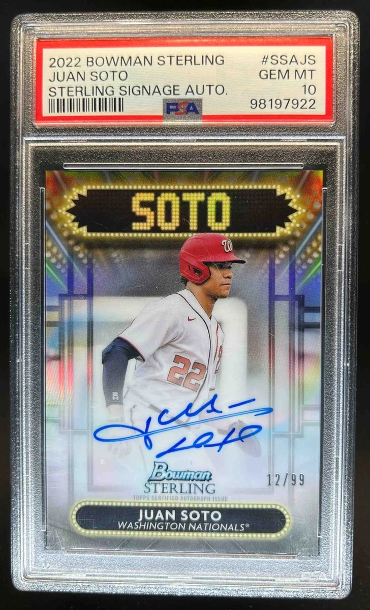 Juan Soto Professional Sports Authenticator (PSA) Baseball Sports