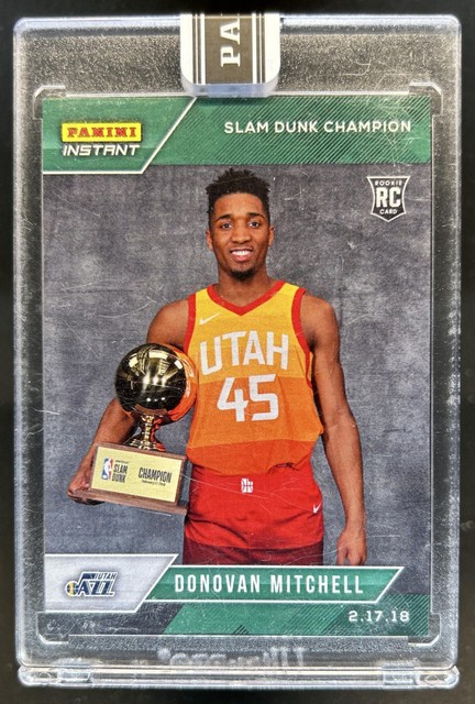 2017-18 Panini Instant NBA Donovan Mitchell Green Rookie RC #/10 Jazz
