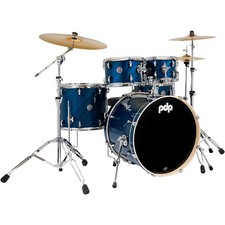 PDP by DW Mainstage 5-Piece Complete Drum Set w/22" Bass Twisted Blue Steel