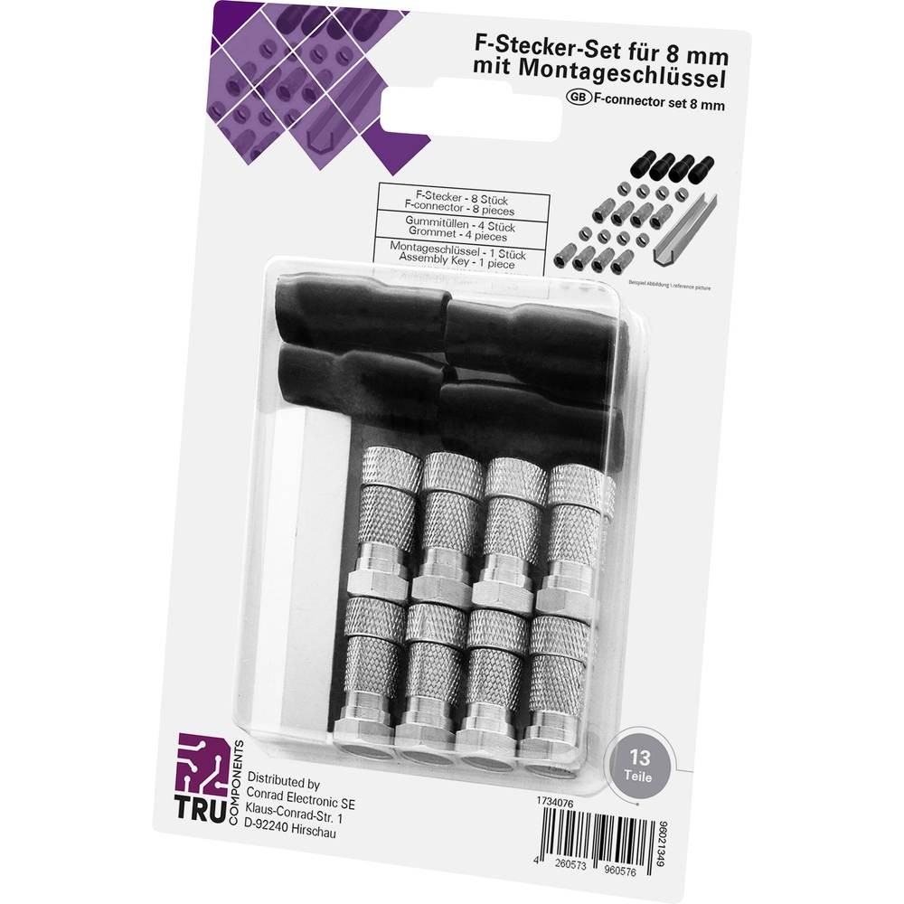 TRU COMPONENTS TC-6936316 F-Stecker для изготовления безделушек: F-Stecker