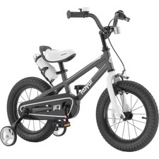RoyalBaby Freestyle Toddlers Bike 12 Inch Beginners Kids Bicycle with Trainin...