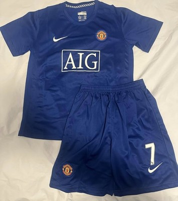 Youth Large Cristiano Ronaldo #7 Manchester United Retro blue