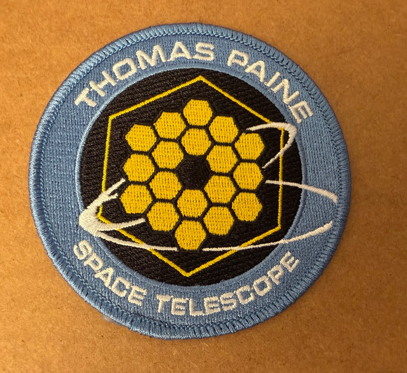 For All Mankind Thomas Paine Space Telescope Patch LICENSED by Icon Heros