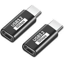 USB C Extender, 2 Pack USB C to C Extension Type C Male to Female Adapter