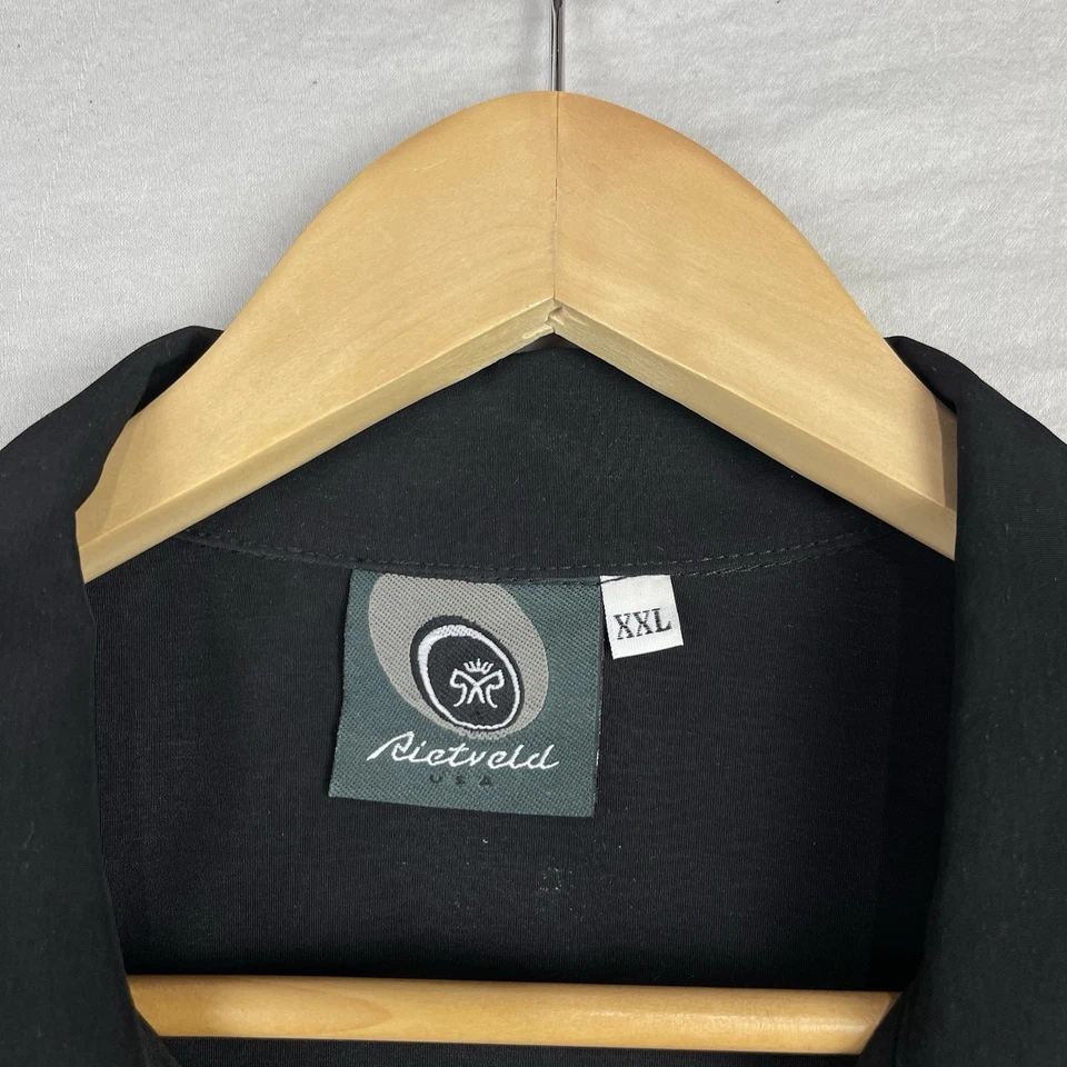 Camisa Rietveld Para Hombres 2XL XXL Negra Hermosa Sirena De Colección Hawaiana Hecha en EE. UU. Foto 4 de 4