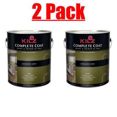 2 Pack Kilz Complete Coat Flat Base 1 Quart Each Diy Paint Wall Decor 51652002805 Ebay