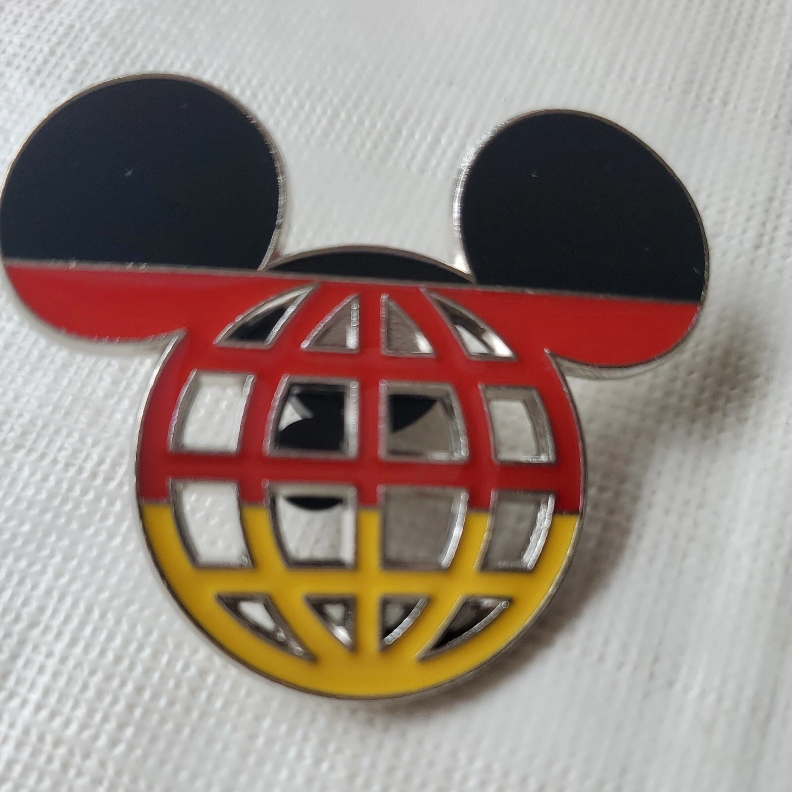 WDW Disney Mickey Icon Epcot Spaceship Earth Germany Lattice Globe Flag Pin 2016