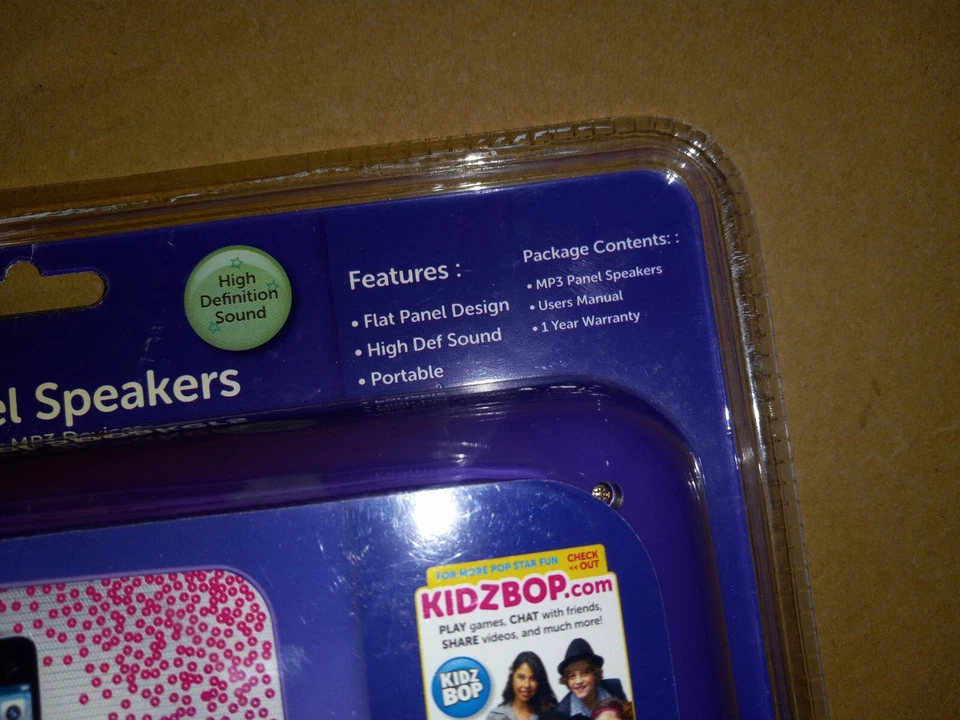 Kidz Bop Sakar Portable MP3 Panel Speakers for iPod & MP3 Devices- NEW OLD STOCK - Image 4 of 4