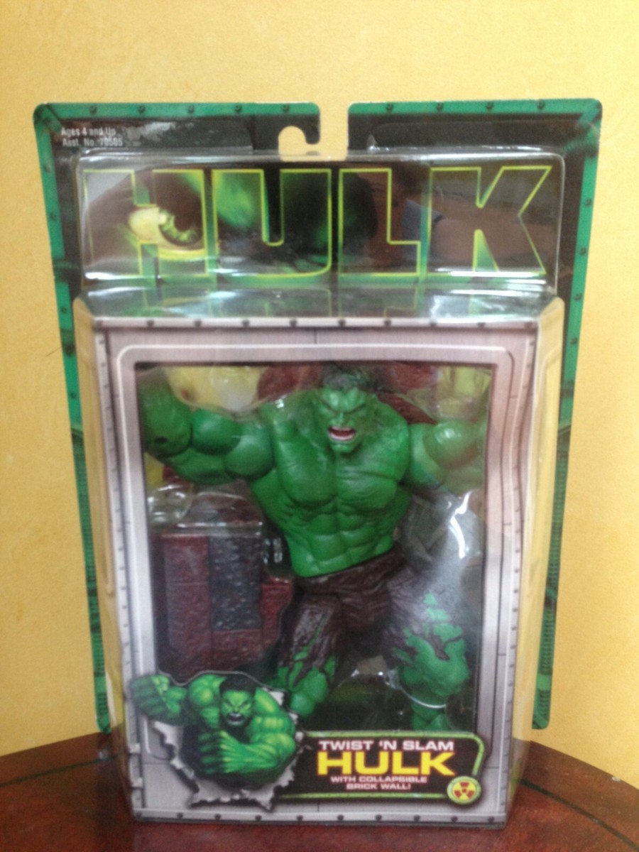 Toy Biz Twist 'N Slam Hulk With Collapsible Brick Wall, NEW | eBay