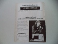 advertising Pubblicità 1979 MACCHINA PER CUCIRE NECCHI 564