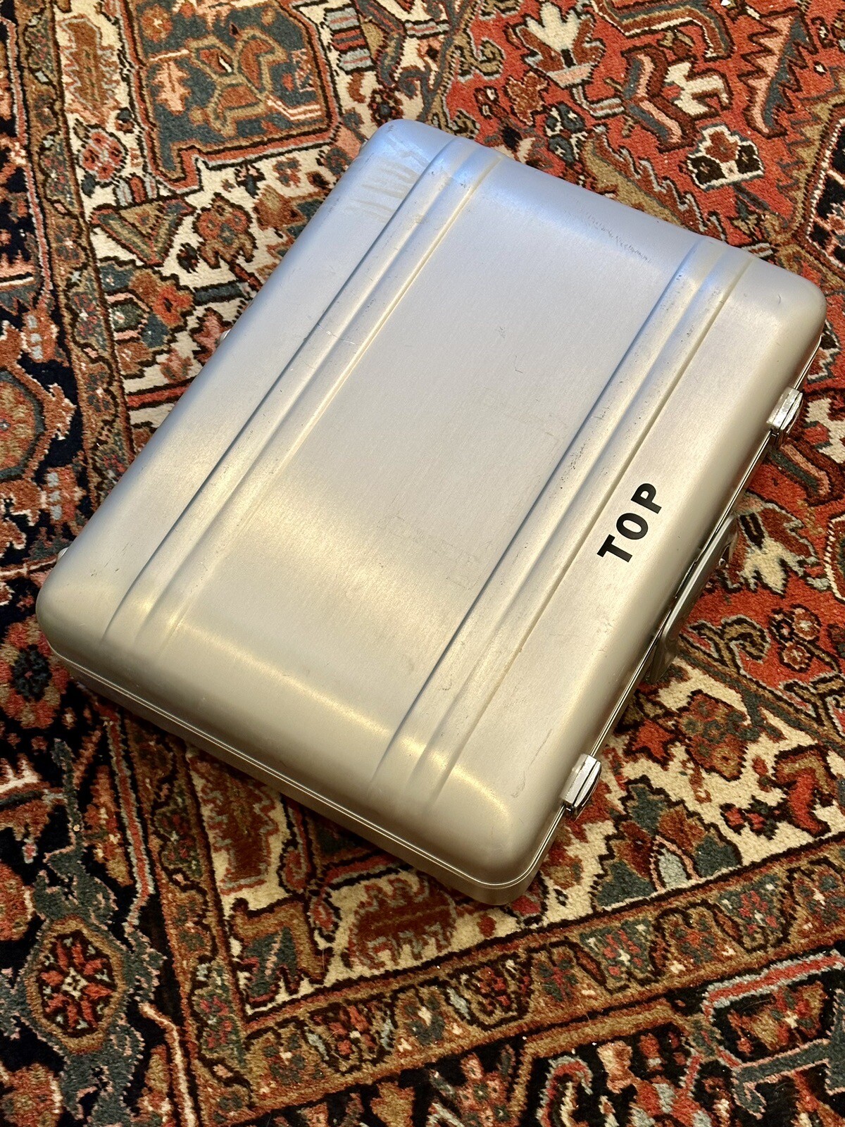 Vintage Zero Halliburton Aluminum Briefcase Large 24x18x8 eBay