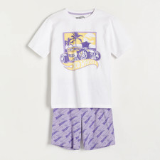 Hot Wheels Mattel 2pcs Boys Kids Toddler Cotton Set T-shirt Shorts Licensed NWT